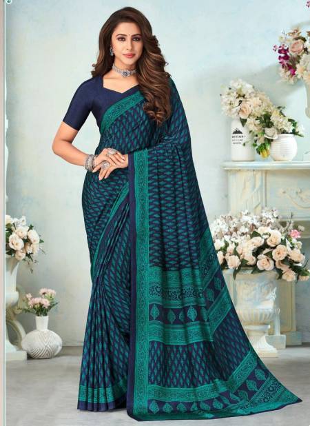 Blue Colour RUCHI VIVANTA SILK 12th EDITION Fancy Designer Regular Wear Printed Saree Collection 15003-B